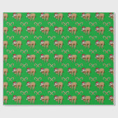 Papier Cadeau Joyeux Slothmas | Jote Santa Claus Sloth (Plat)