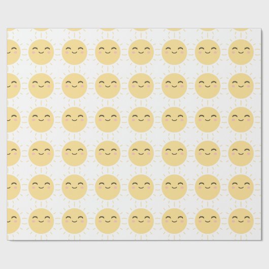 Papier Cadeau Joyeux soleil (Plat)