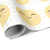 Papier Cadeau Joyeux soleil (Coin rond)