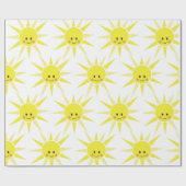 Papier Cadeau Joyeux soleil (Plat)