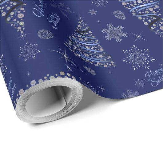 Papier Cadeau Joyeux solstice (Coin rond)