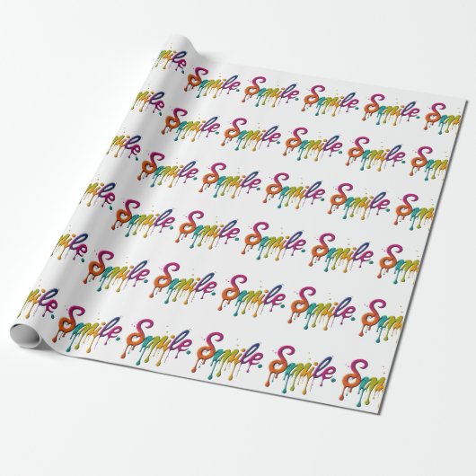 Papier Cadeau Joyeux sourire (Déroulé)