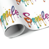 Papier Cadeau Joyeux sourire (Coin rond)