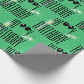 Papier Cadeau Joyeux Sparklers et Ballons d'anniversaire (Coin)