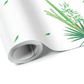 Papier Cadeau Joyeux Sukkot Lulav & Etrog Quatre Espèces Aquarel (Coin rond)