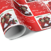 Papier Cadeau Joyeux Tout ! - 2 photos personnalisées (Coin rond)