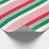Papier Cadeau Joyeux tout rayures toujours de fête heureuses (Coin)