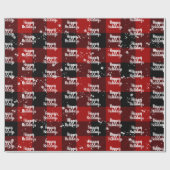 Papier Cadeau Joyeux VacancesTexte Dans Les Flammes De Neige Sur (Plat)