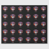 Papier Cadeau Joyeux Valentin de baseball de baseball de footbal (Plat)