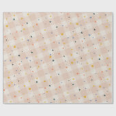 Papier Cadeau Joyeux Valentines Jour Coeurs Confetti Plaid (Plat)