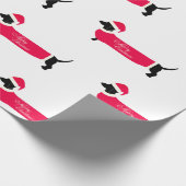 PAPIER CADEAU JOYEZ NOËL DACHSHUND WRAPPER PAPIER (Coin)