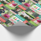 Papier Cadeau Joyful & Bright Holiday 5 Photo Collage Enveloppe  (Coin)