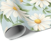 Papier Cadeau Joyful Daisy Meadow for Bright Celebrations (Coin rond)
