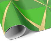 Papier Cadeau Joyoux Noel Vert (Coin rond)