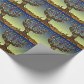 Papier Cadeau Judaica Menorah Arbre de vie Art Imprimer (Coin)
