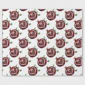 Papier Cadeau Judaica Pomegranate Heart Hanoukka Rosh Hashanah (Plat)