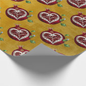 Papier Cadeau Judaica Pomegranate Heart Hanoukka Rosh Hashanah (Coin)