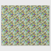 Papier Cadeau Judaïque 12 Tribus D'Israël Art Imprimer (Plat)