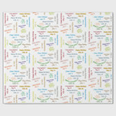 Papier Cadeau Juillet, 11 Anniversaire Cadeau Papier (Plat)