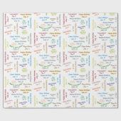 Papier Cadeau Juillet, 17 Anniversaire Cadeau Papier (Plat)