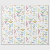 Papier Cadeau Juillet, 21 Anniversaire Cadeau Papier (Plat)