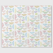 Papier Cadeau Juin, 12 Anniversaire Cadeau Papier (Plat)