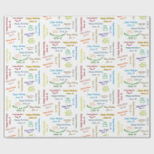 Papier Cadeau Juin, 14 Anniversaire Cadeau Papier (Plat)