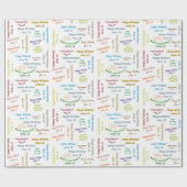 Papier Cadeau Juin, 15 Anniversaire Cadeau Papier (Plat)