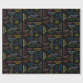 Papier Cadeau Juin, 16 Anniversaire Cadeau Papier (Plat)