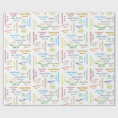 Papier Cadeau Juin, 18 Anniversaire Cadeau Papier (Plat)