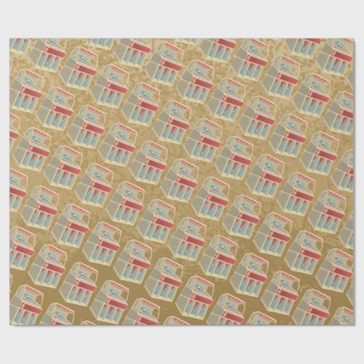 Papier Cadeau Juke-box (Plat)