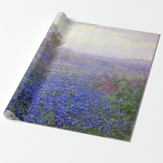 Papier Cadeau Julian Onderdonk Un jour nuageux, Bluebonnets (Déroulé)