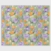 Papier Cadeau Julie Floral (Plat)