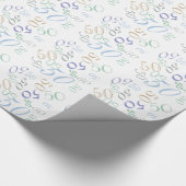 Papier Cadeau Jumbled Numéros CHANGER ÂGE Anniversaire Typograph (Coin)