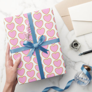 Papier Cadeau Jumbo Coeur rose Motif cadeau de Valentine