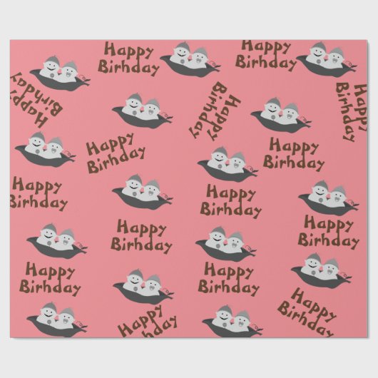 Papier Cadeau Jumeaux  (Plat)