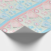 Papier Cadeau Jumeaux Baby shower Fille Et Garçon (Coin)