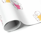 Papier Cadeau Jumeaux couchés (Coin rond)