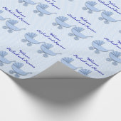 Papier Cadeau jumeaux pois poussettes (Coin)