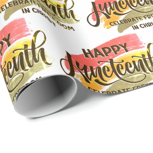 PAPIER CADEAU JUNETEENTH (Coin rond)