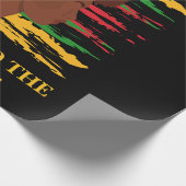 Papier Cadeau Juneteenth de l'indépendance noire  (Coin)