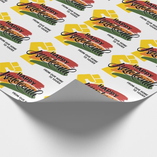 Papier Cadeau JUNETEENTH personnalisable (Coin)