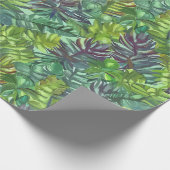 Papier Cadeau Jungle feuillage sans couture motif (Coin)