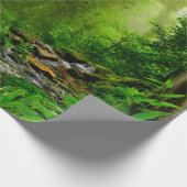 Papier Cadeau jungle népalaise avec rivière, forêt, sol, rivière (Coin)