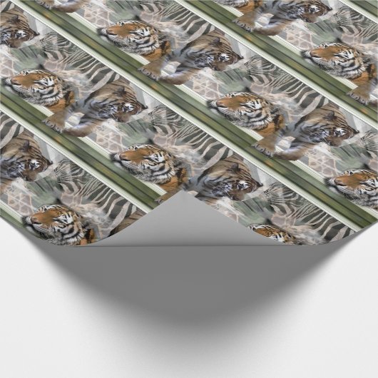 Papier Cadeau Jungle primitive Imprimer Noël (Coin)