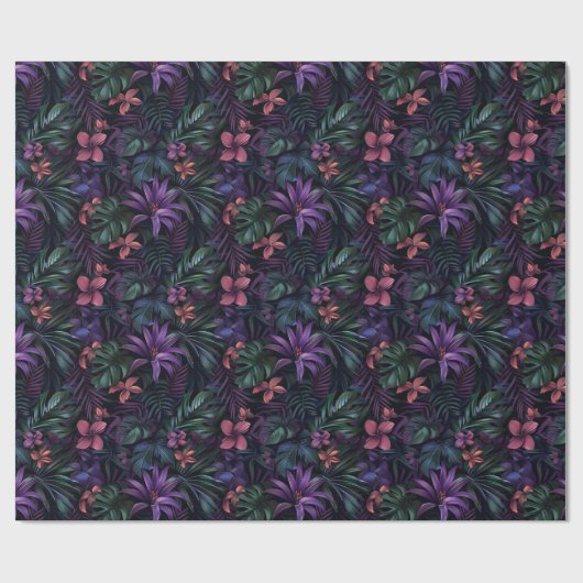 Papier Cadeau Jungle tropicale (Plat)