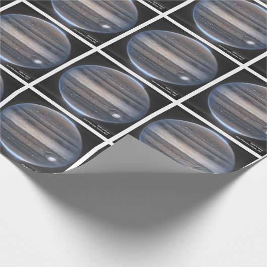 Papier Cadeau Jupiter en infrarouge, télescope spatial James Web (Coin)