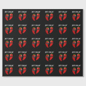 Papier Cadeau Juste Chillin Funny Chili Peppers Pun Dark BG (Plat)