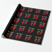 Papier Cadeau Juste Chillin Funny Chili Peppers Pun Dark BG (Déroulé)