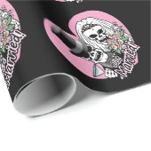 Papier Cadeau Juste crânes mariés (Coin rond)